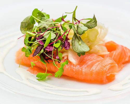 Carpaccio di salmone con Miele di Fiori Luna di Miele®